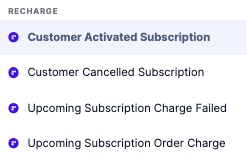 use a recharge trigger