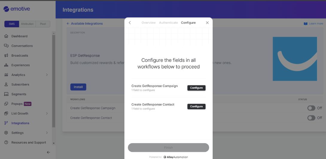 getresponse integration