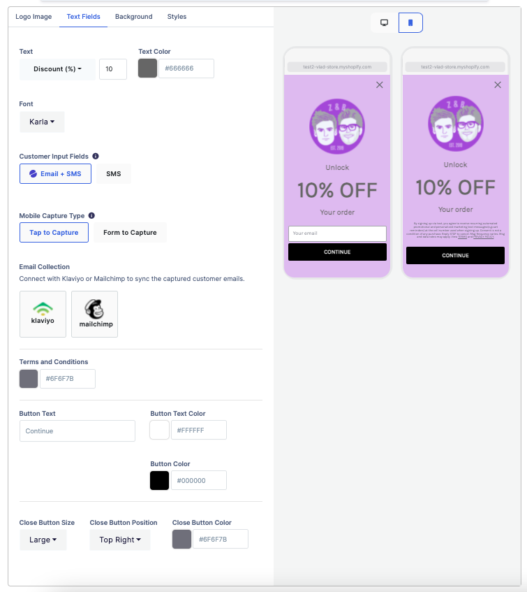 customize appearance