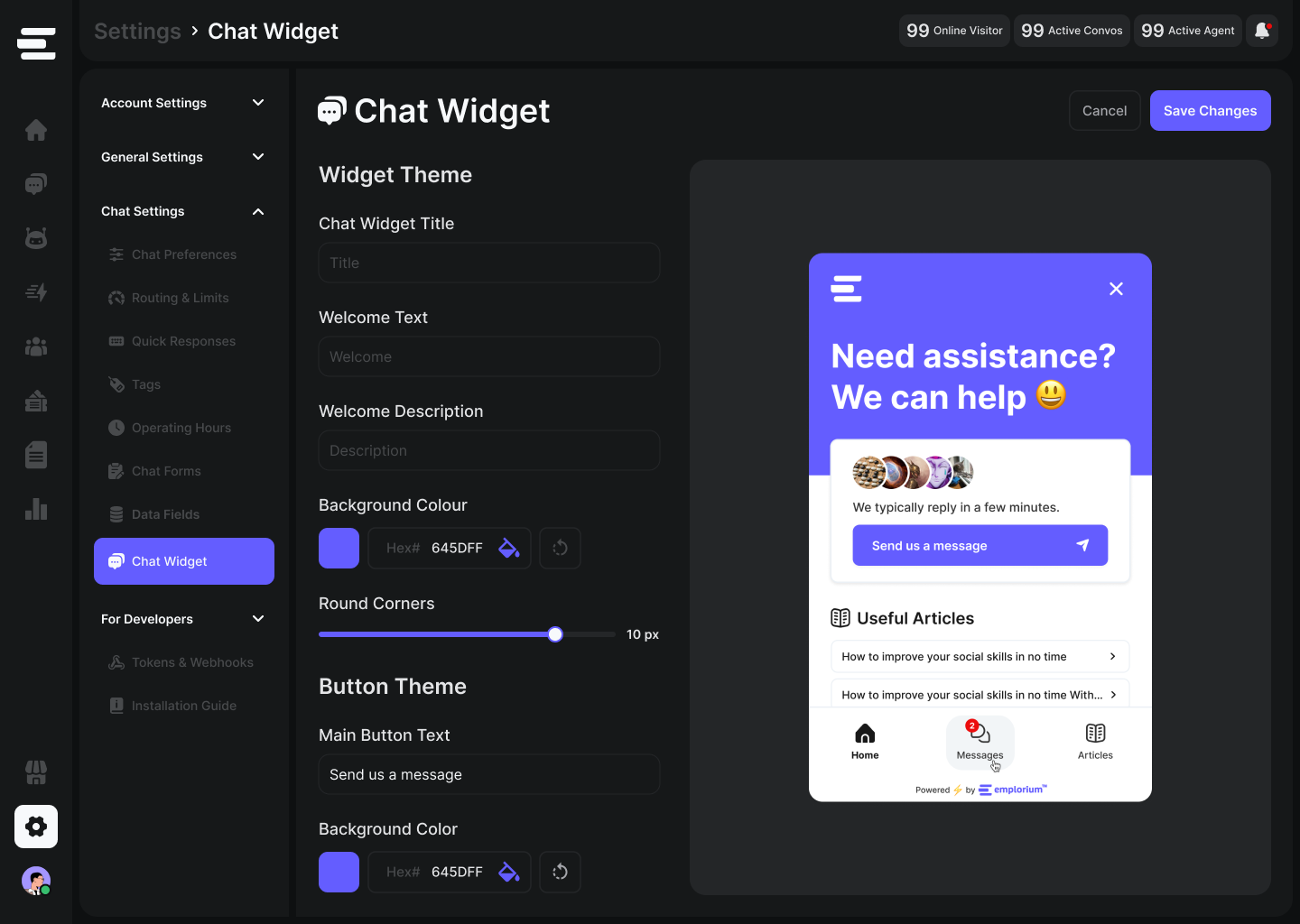 Chat Widget Pn