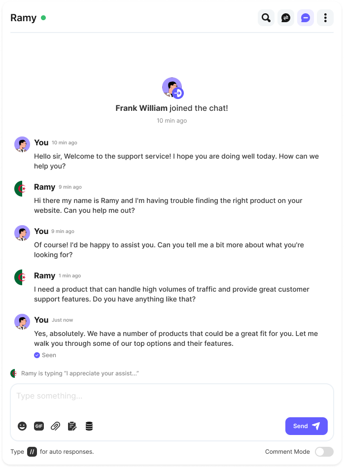 Messages Middle Panel Pn