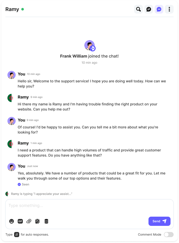 Messages Middle Panel Pn