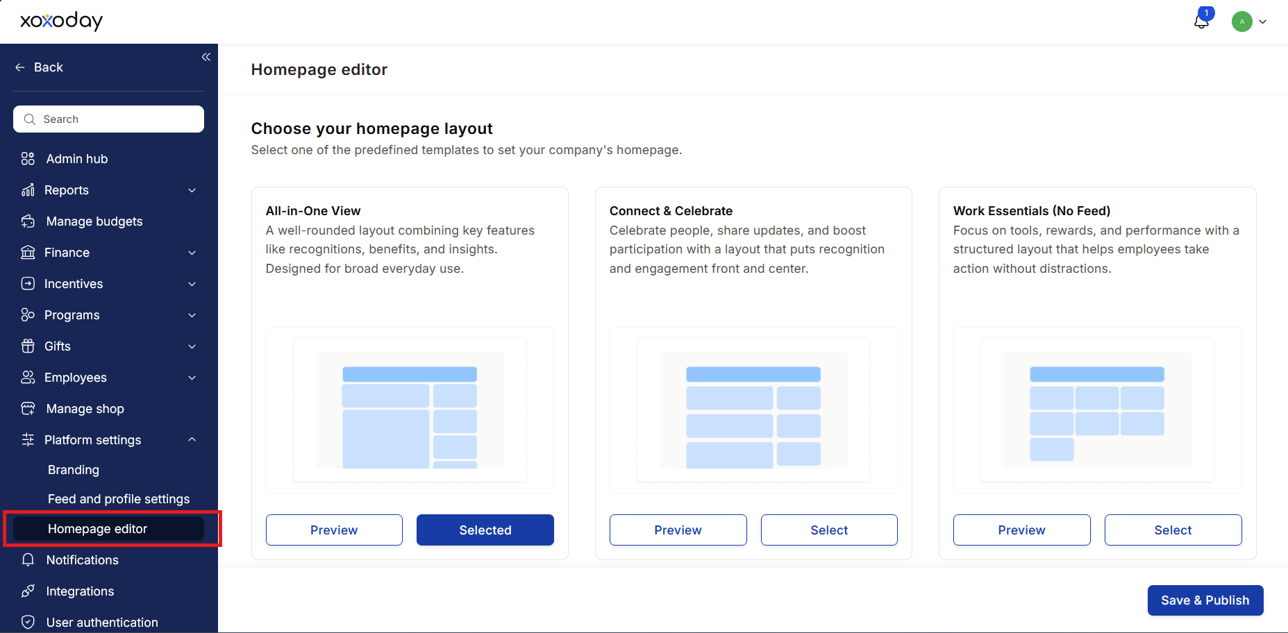 Homepage