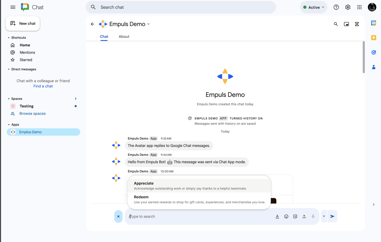 Google Chat - Empuls Help Center