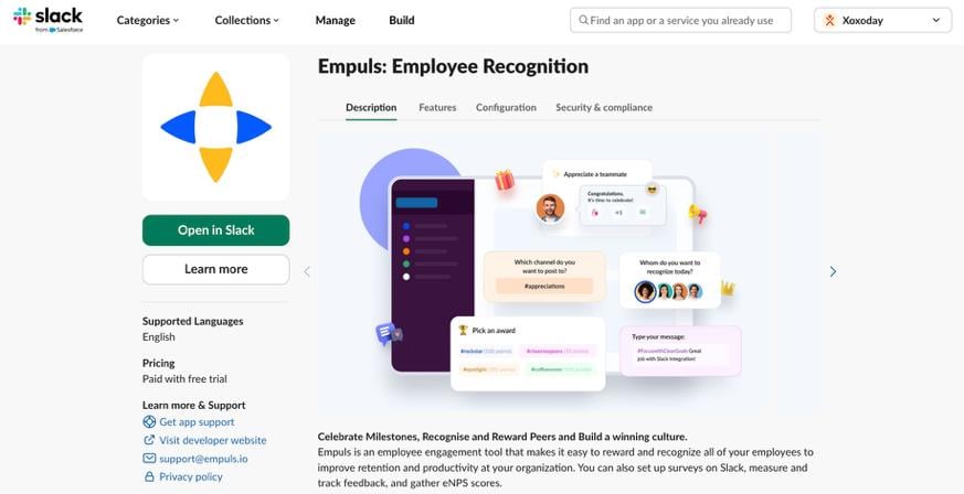 Open in Slack prompt to complete removal