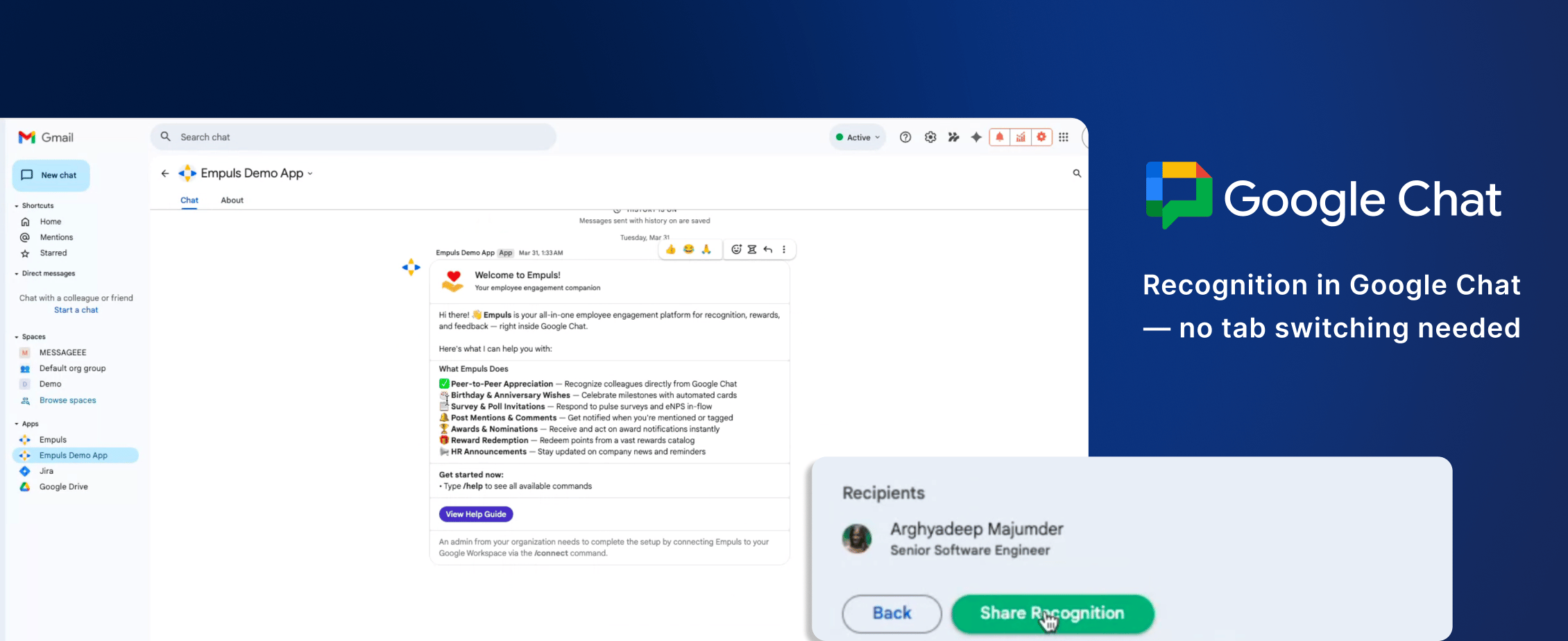 Google Chat integration