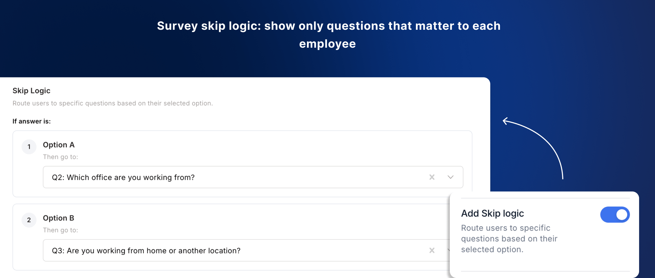 Survey skip logic