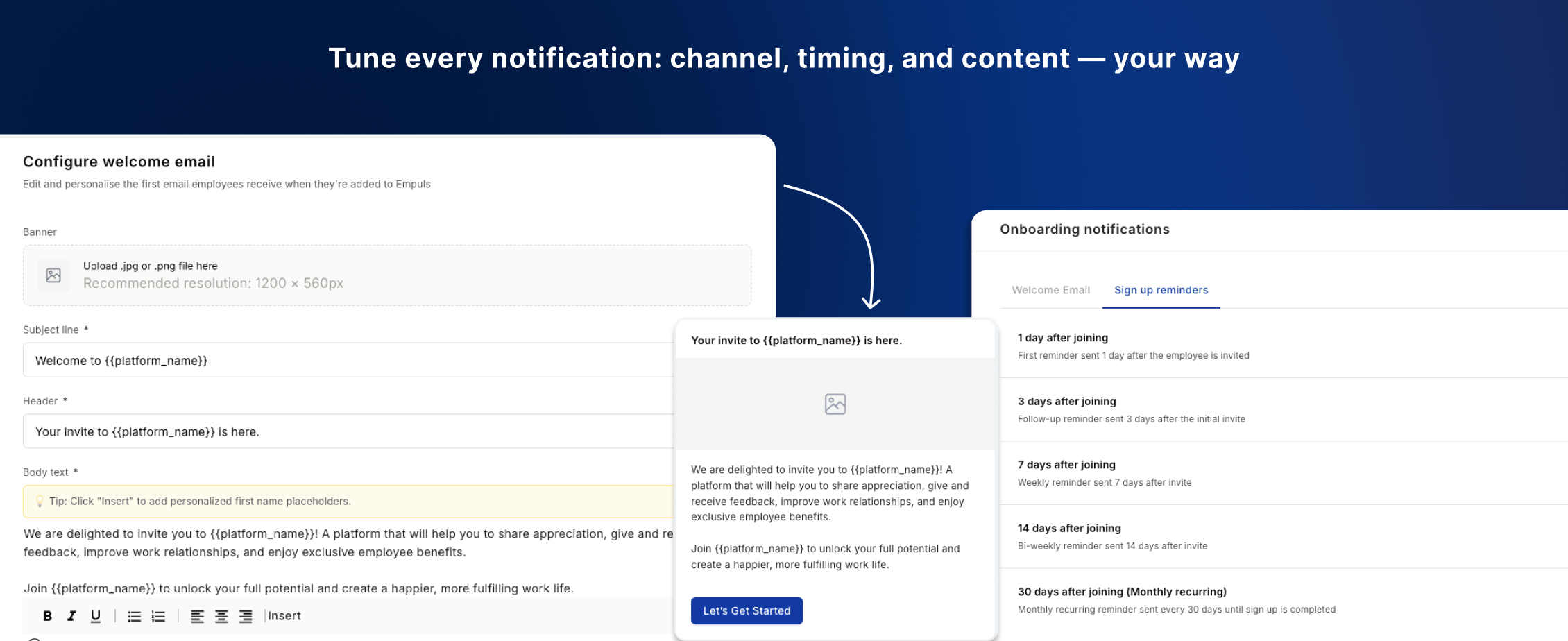 Notification settings