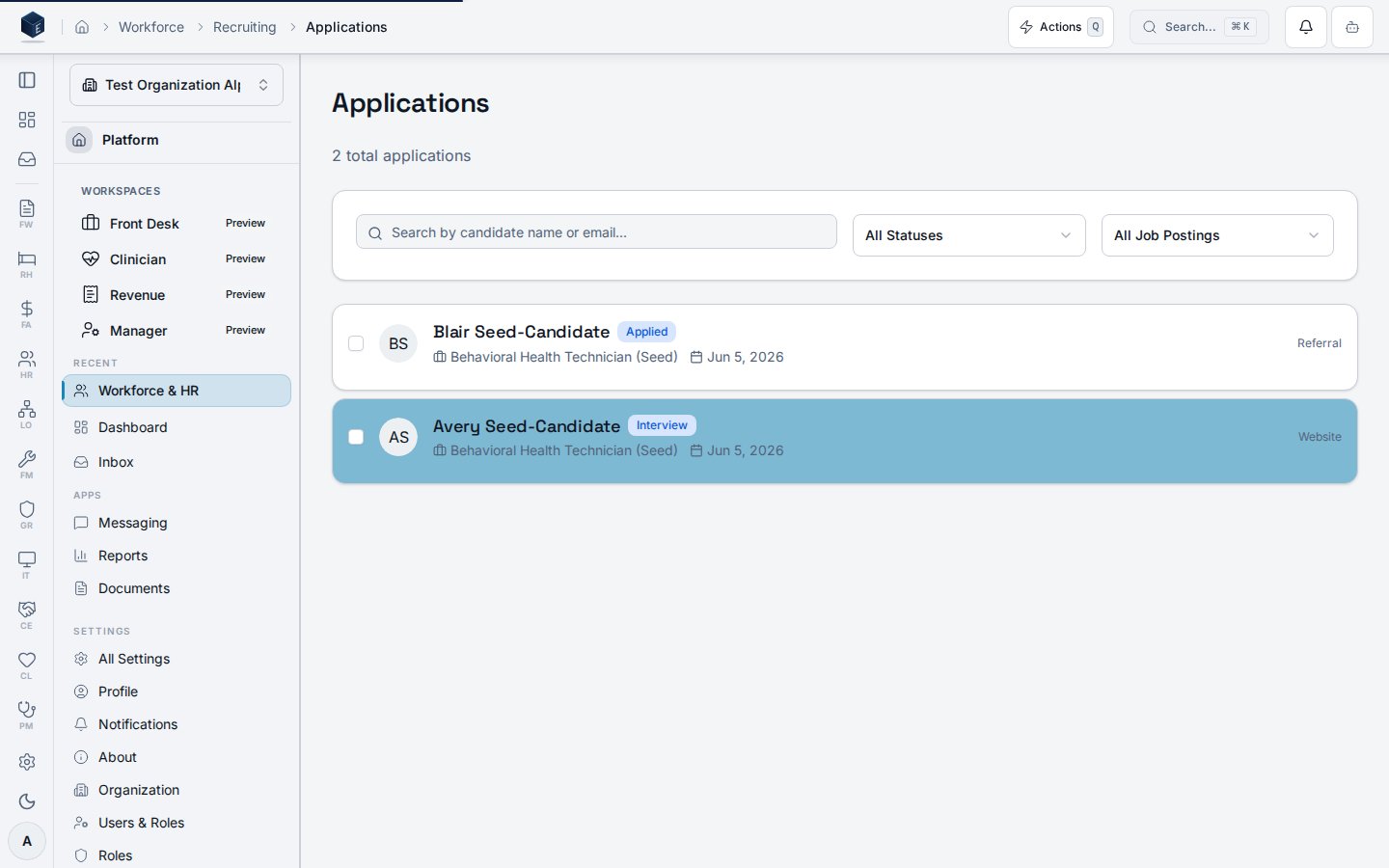 ATS application pipeline