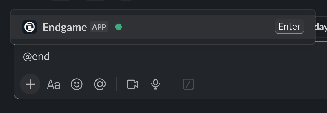 Endgame in channel