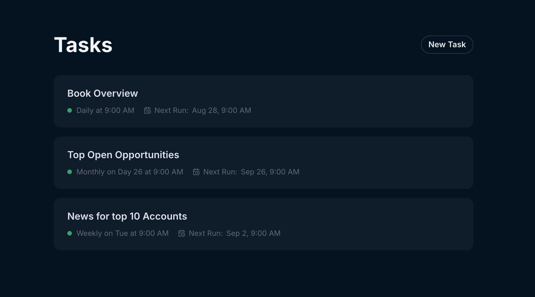 Tasks View