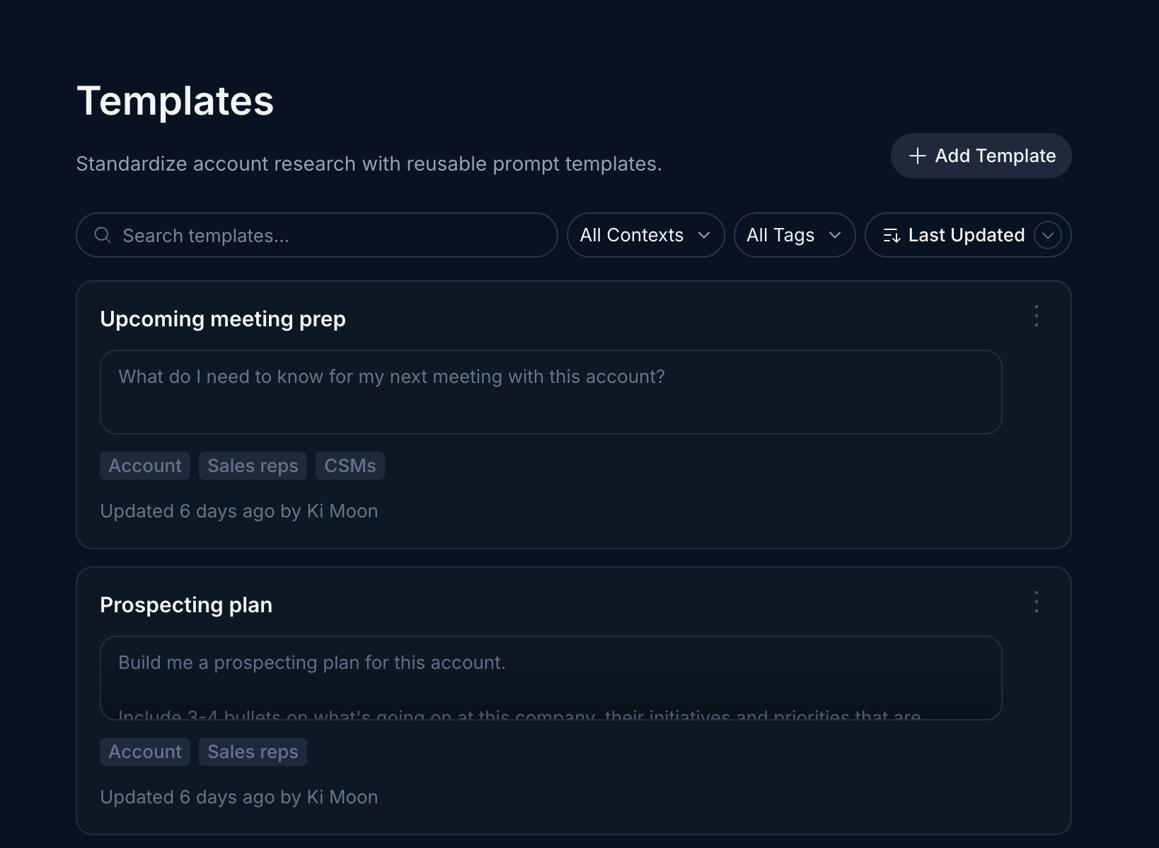 admin template