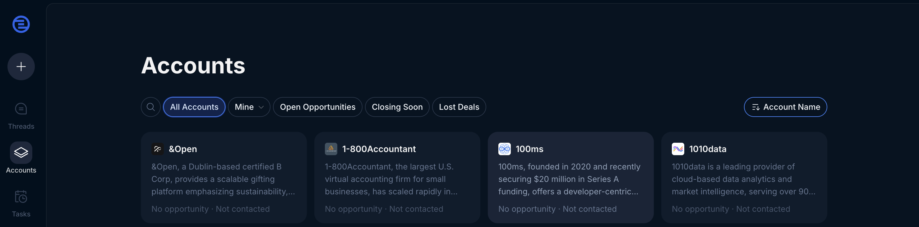 Account List View