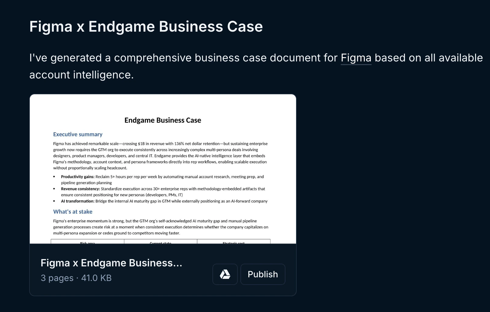 Artifact within thread