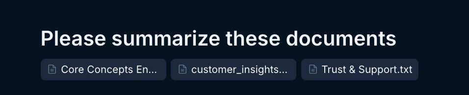 Files used in a chat