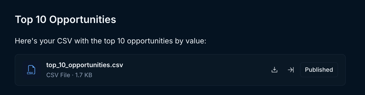 Artifact within thread