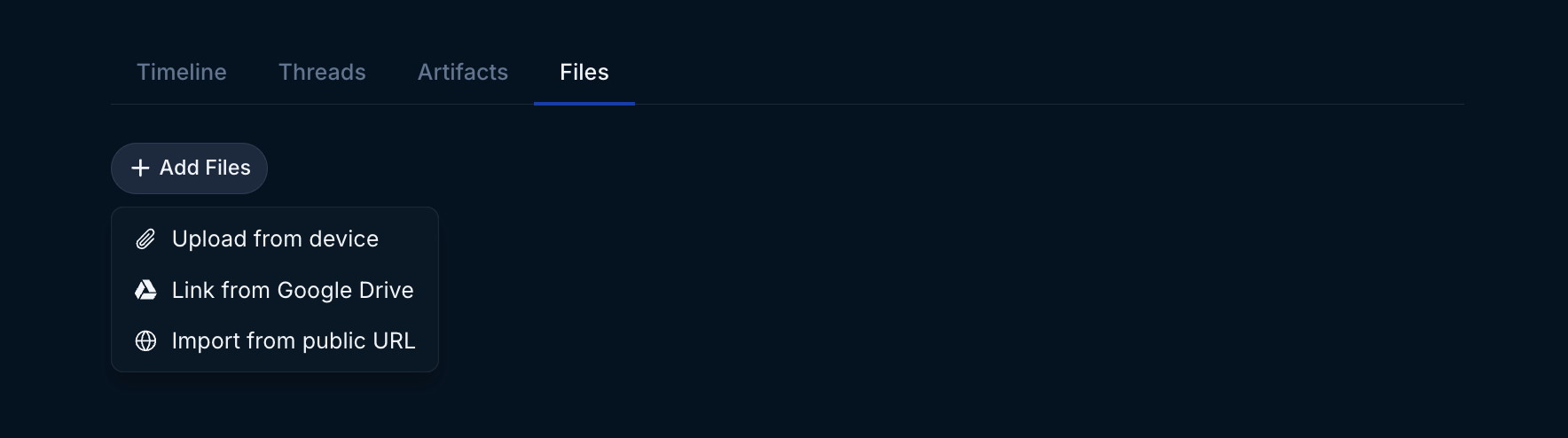 files upload