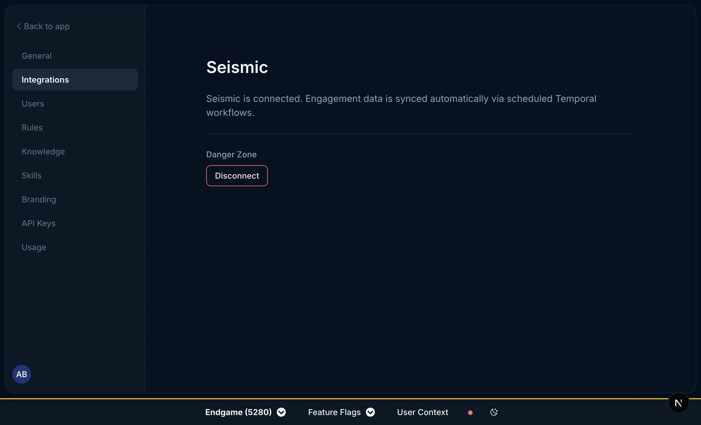 Seismic connected view