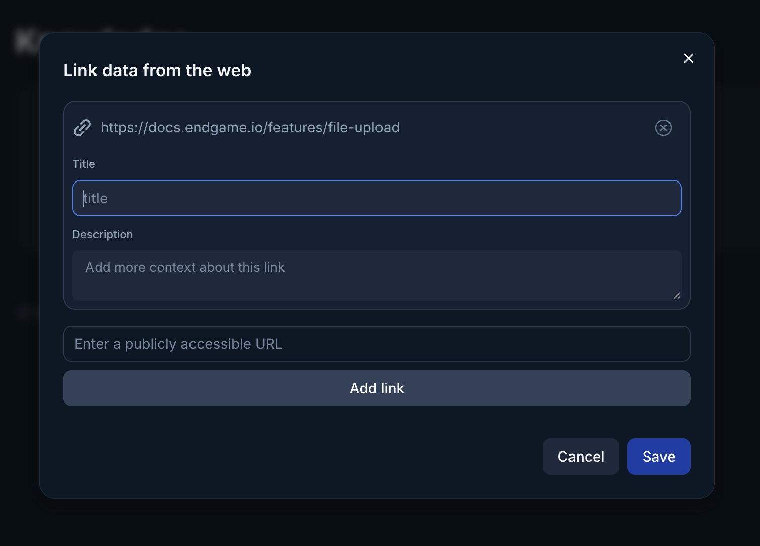 Import from public URL