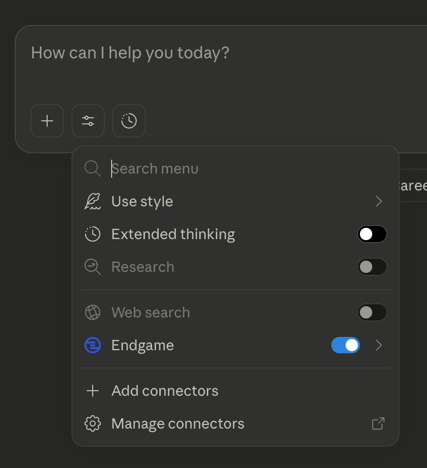 toggle endgame connector