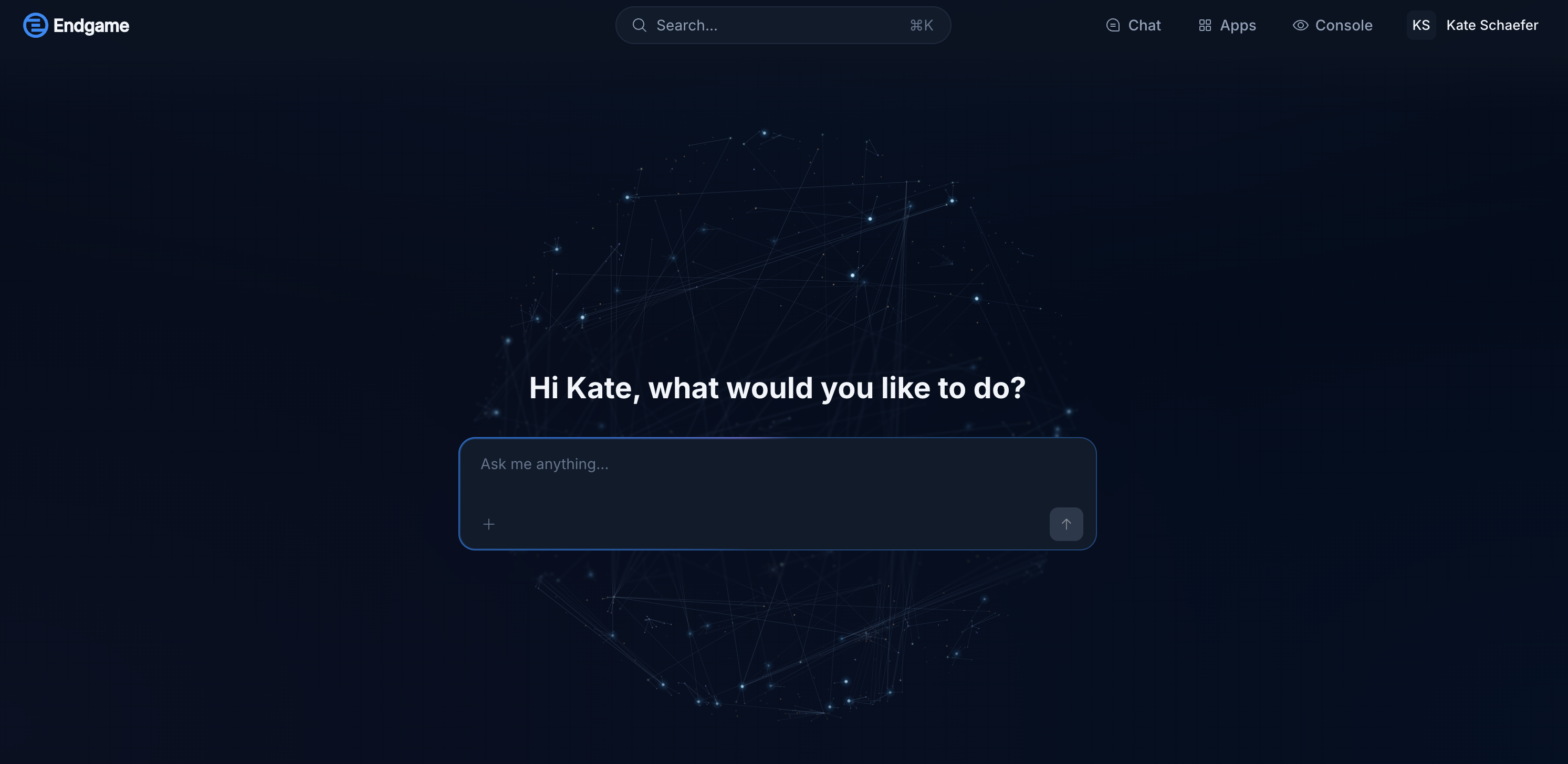 Endgame homepage