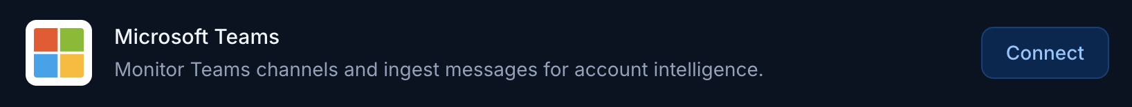 Microsoft Teams connection