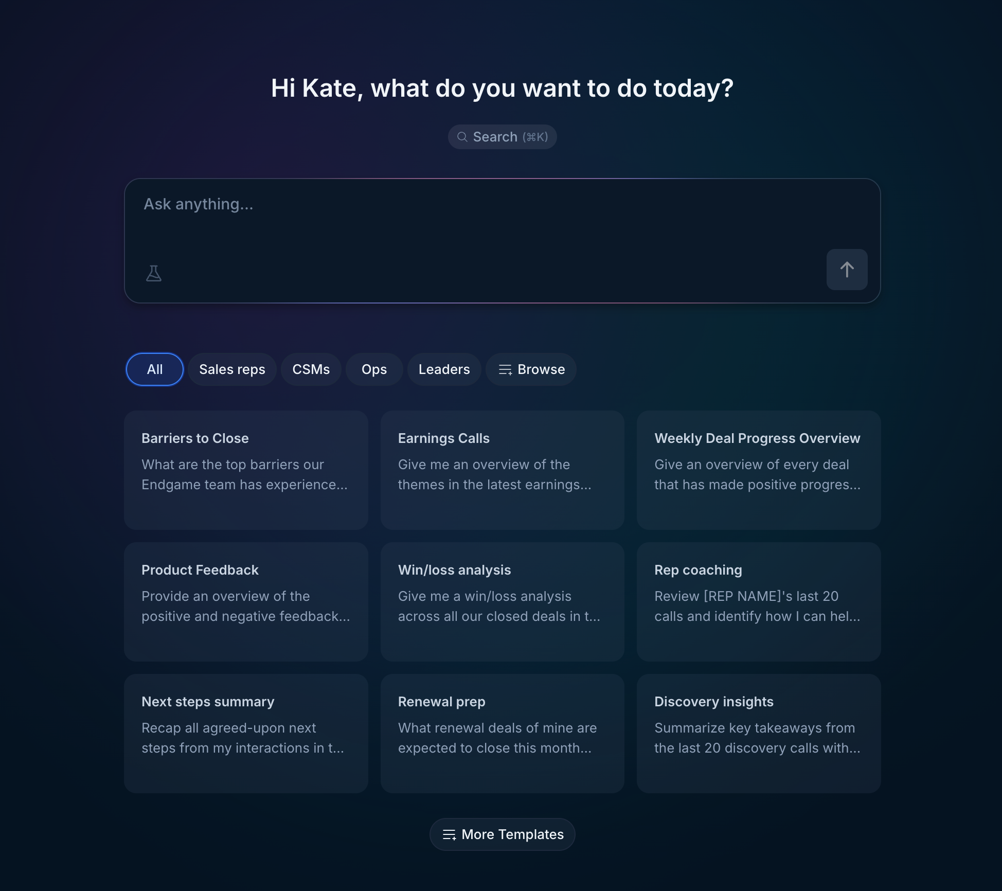 Multi account templates