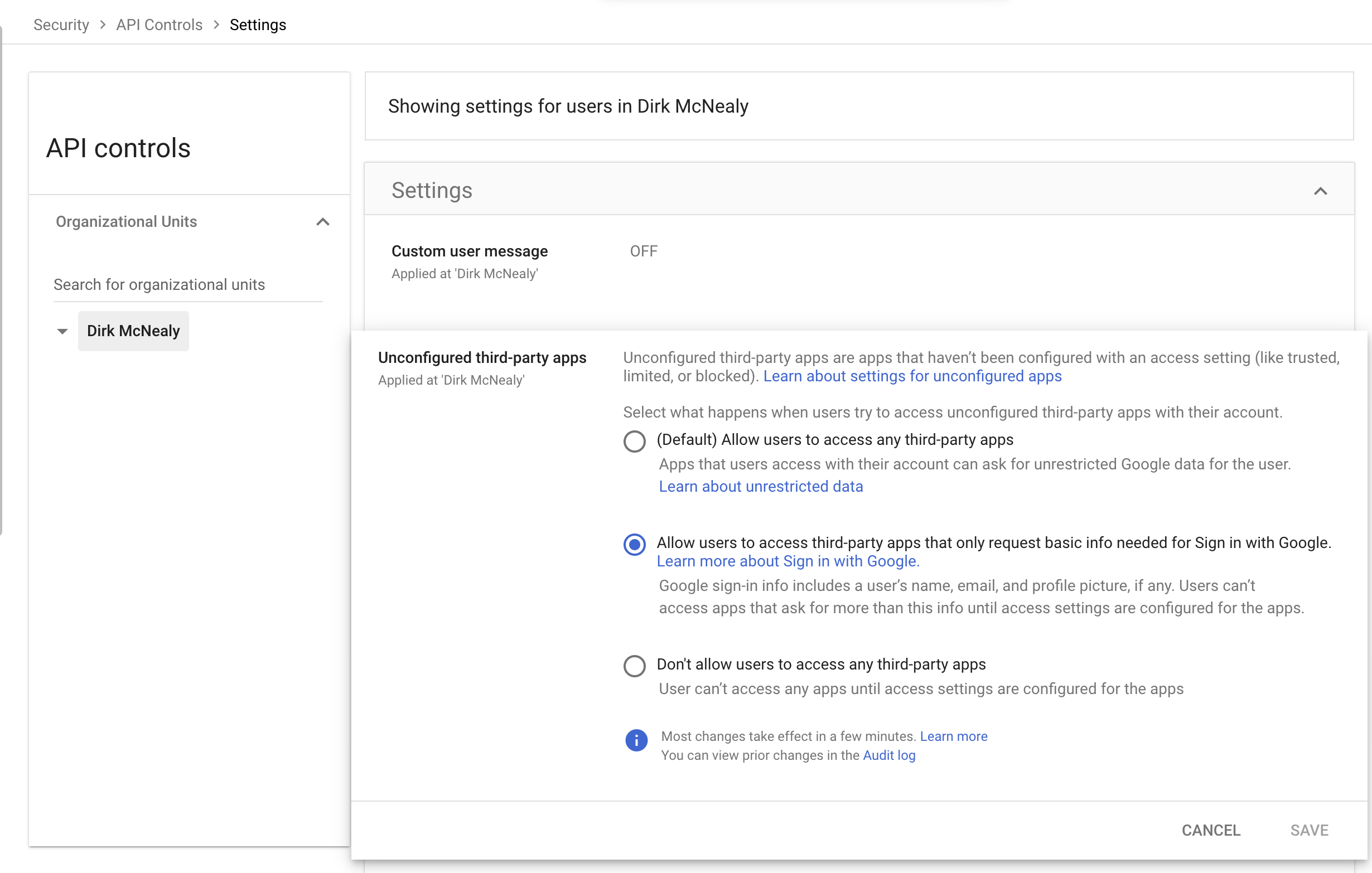 Google Drive blocking third party applications