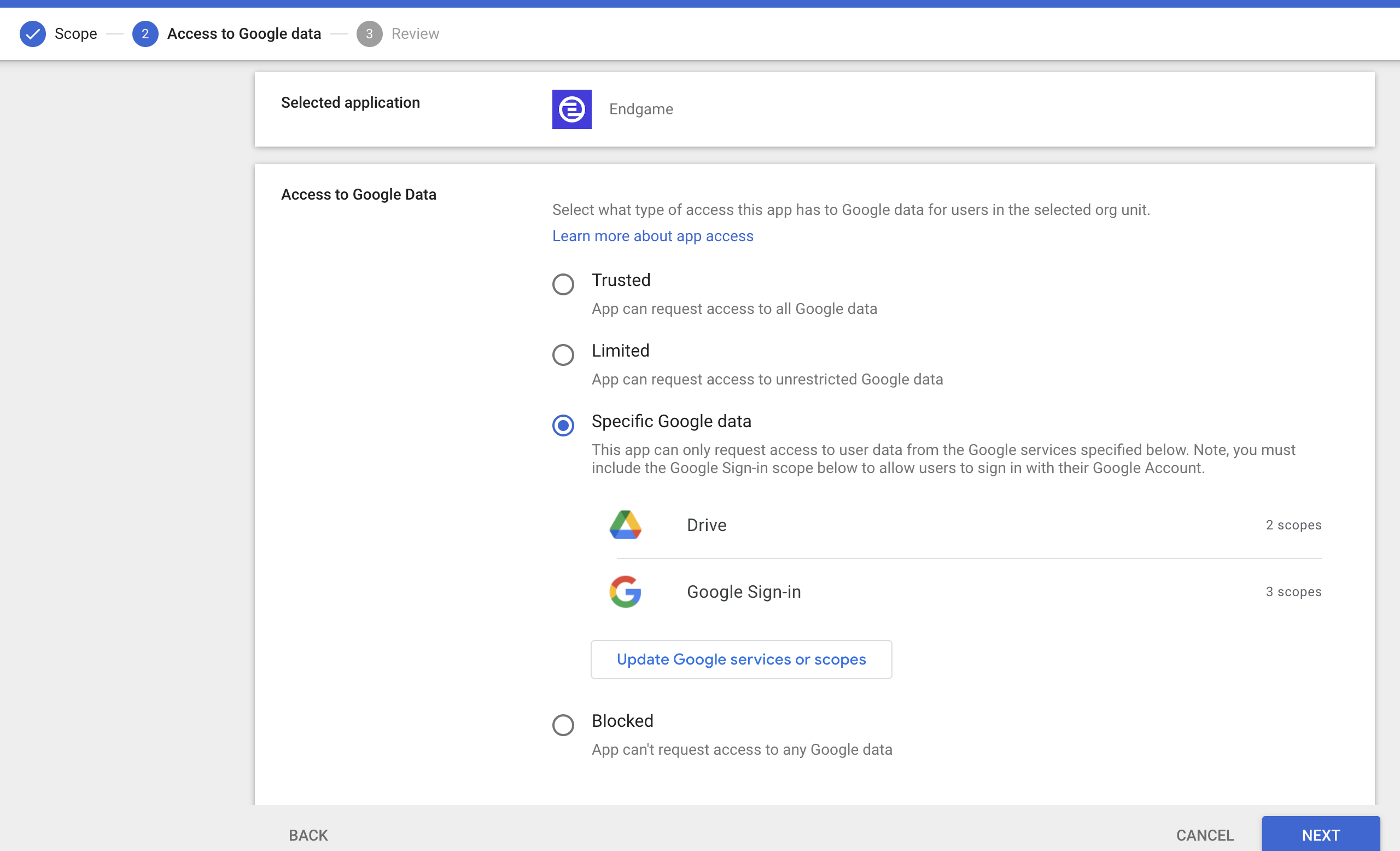 Grant data access in workspace