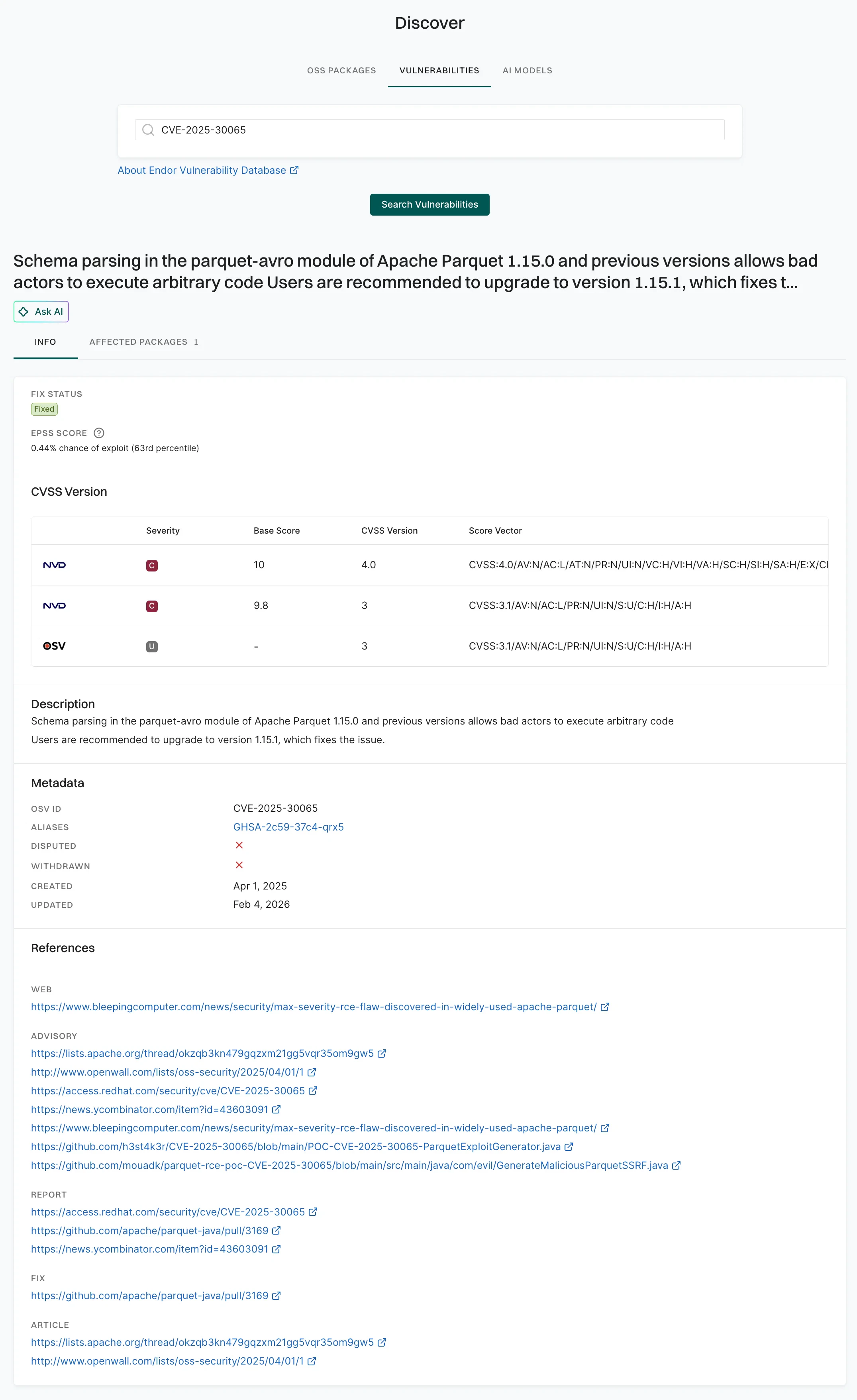 Vulnerability Search