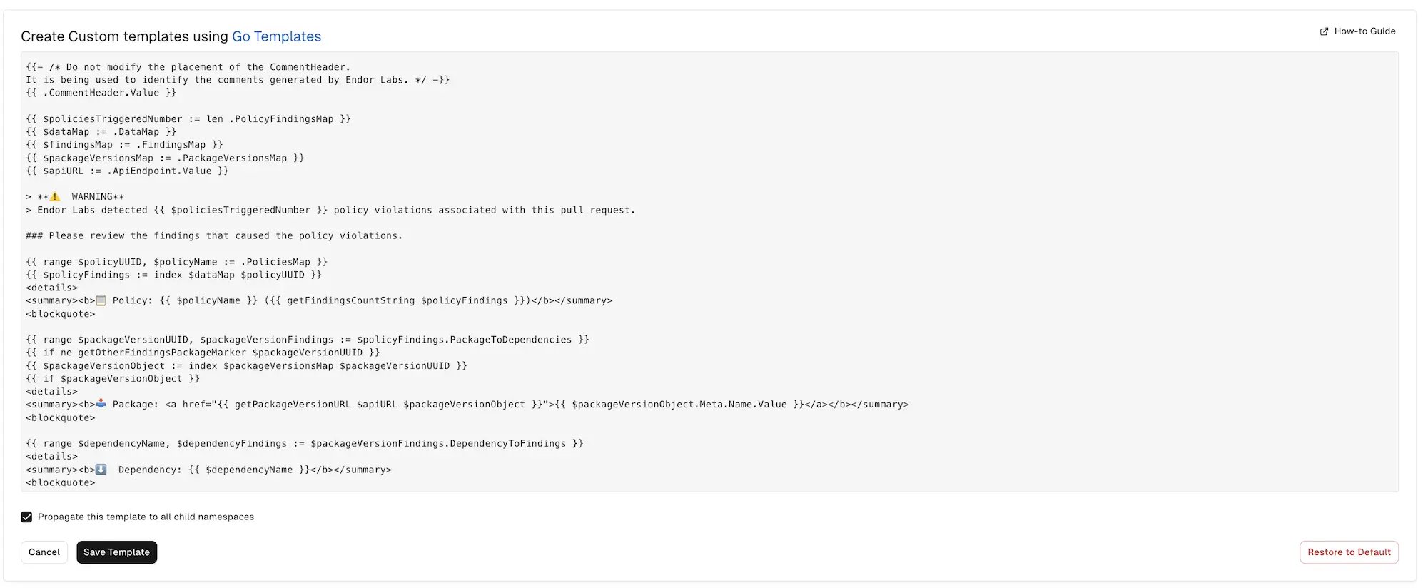 azure pr comments template