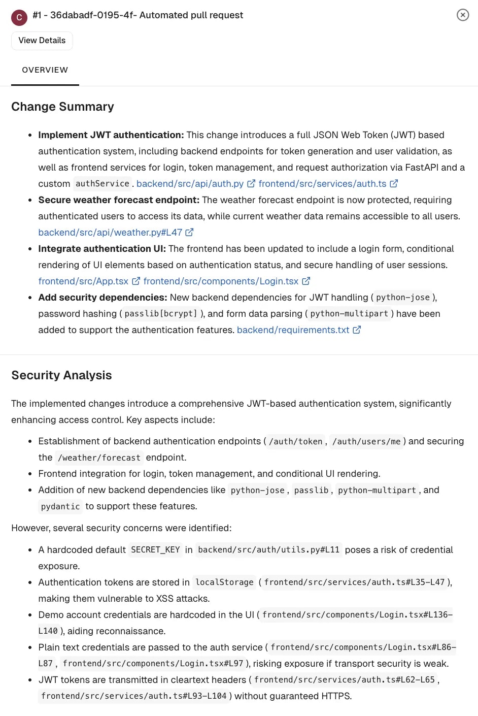 Security Review Report
