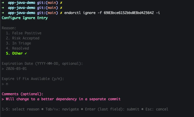 Ignore finding UUID interactive