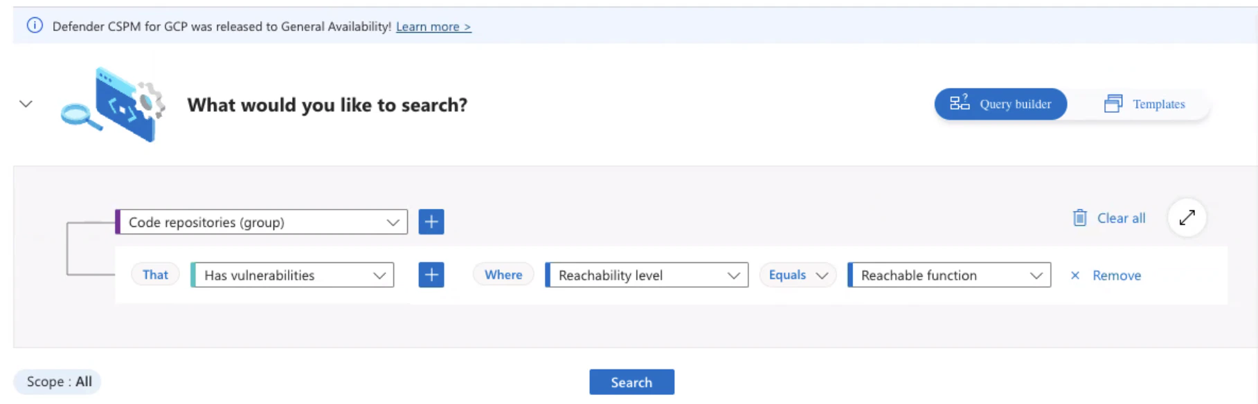 Defender for Cloud Query Builder