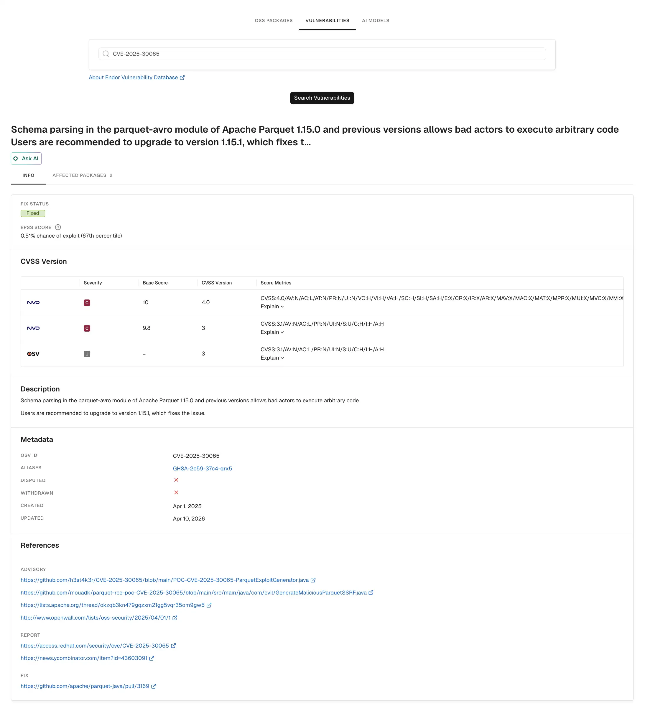 Vulnerability Search