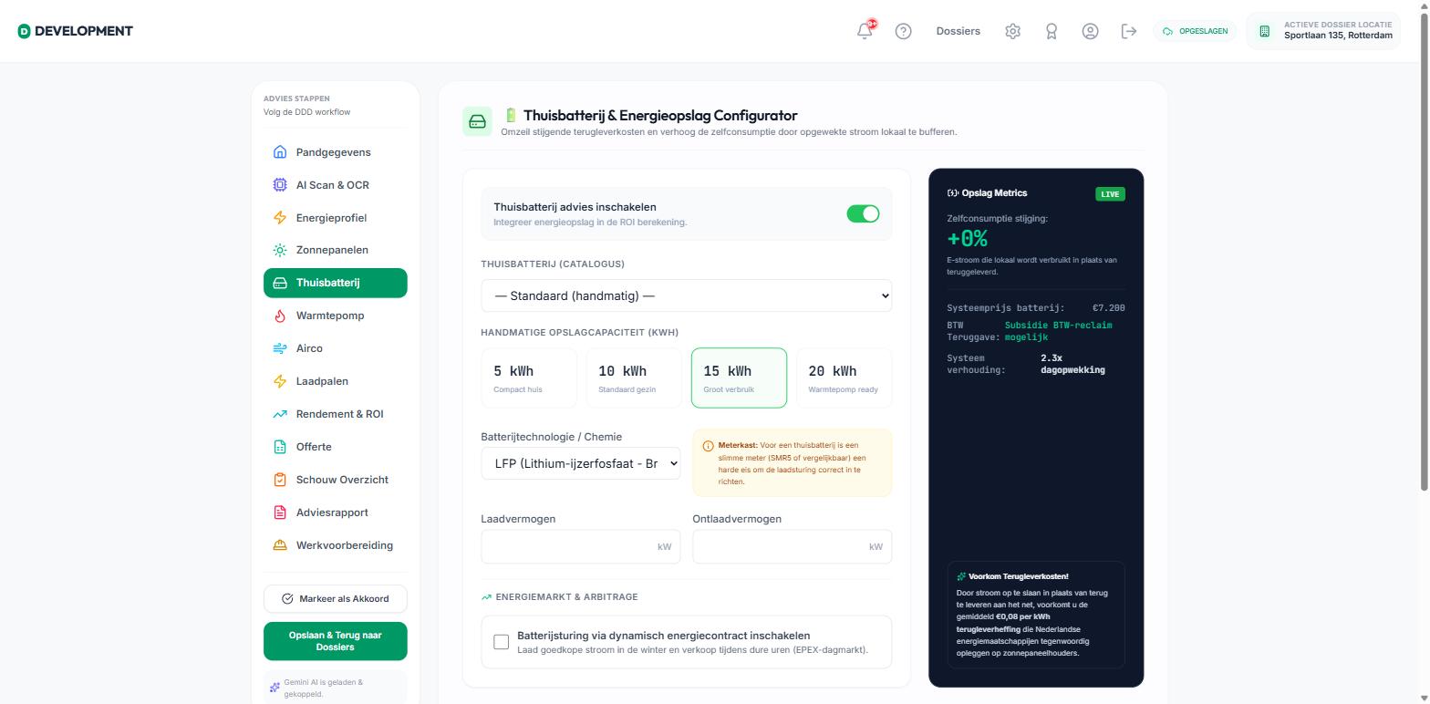 Thuisbatterij & Energieopslag Configurator