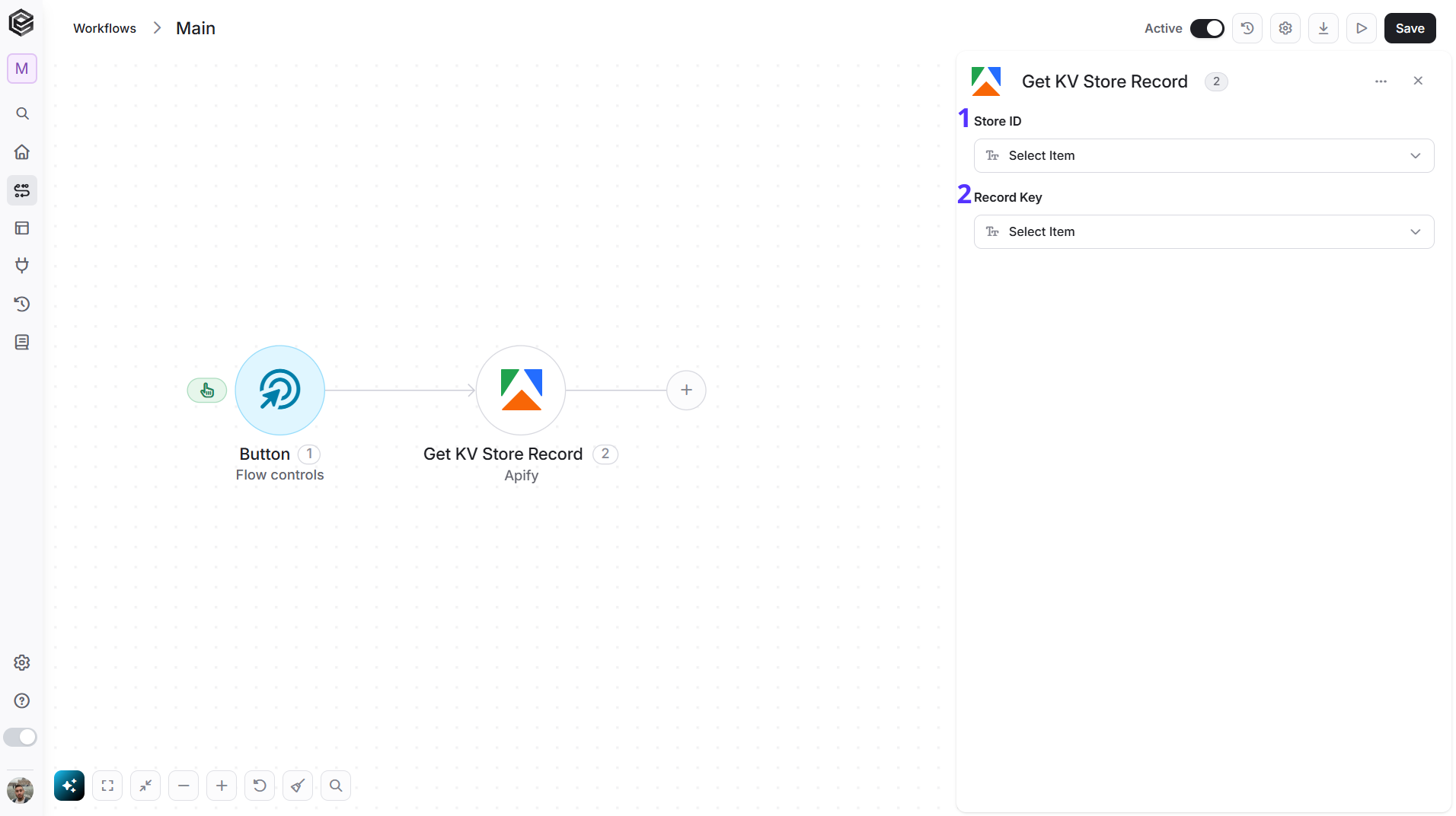 Apify — Get KV Store Record action