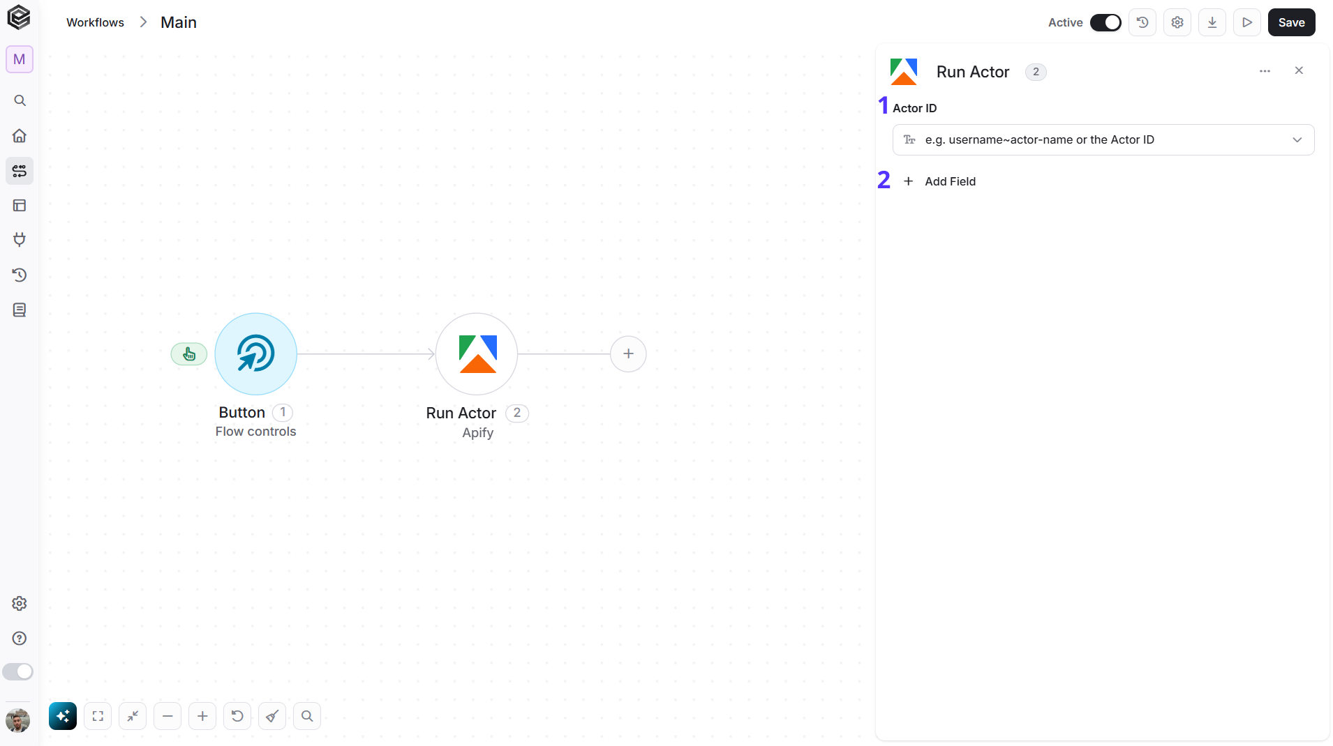 Apify — Run Actor action