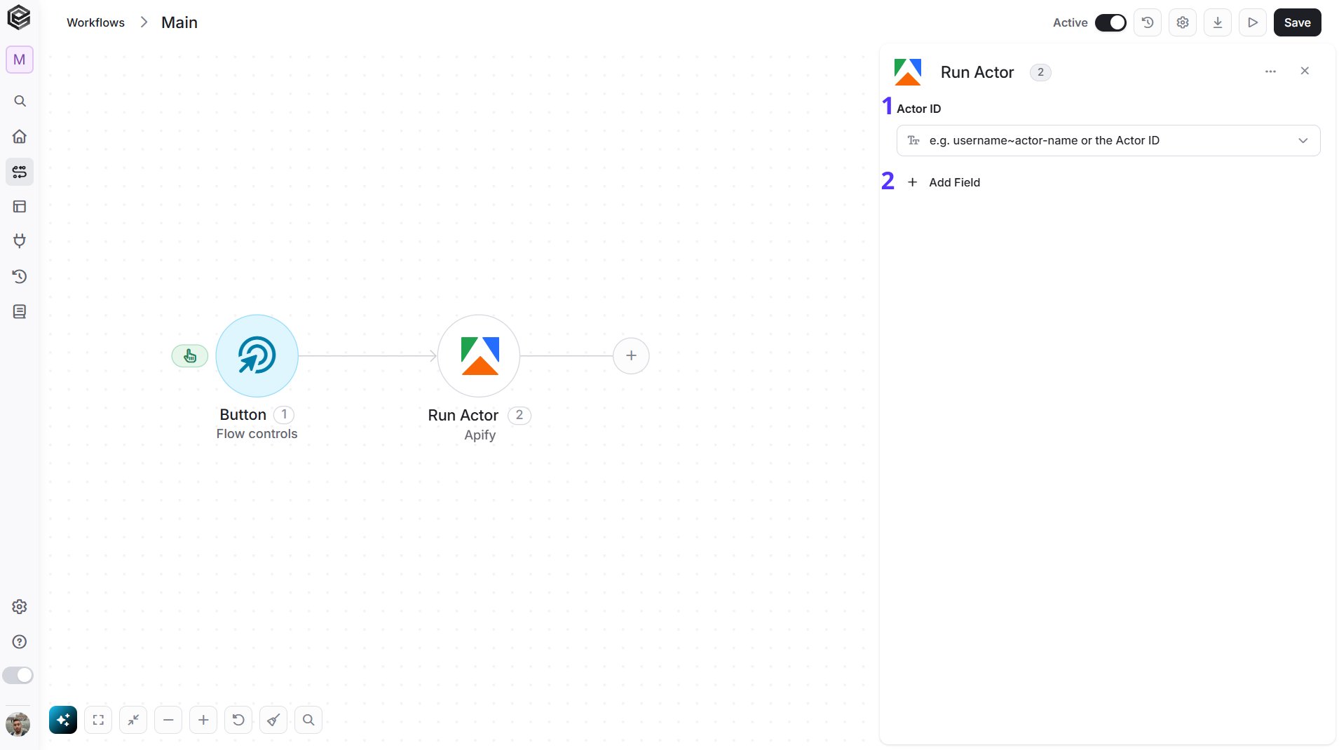Apify — Run Actor action