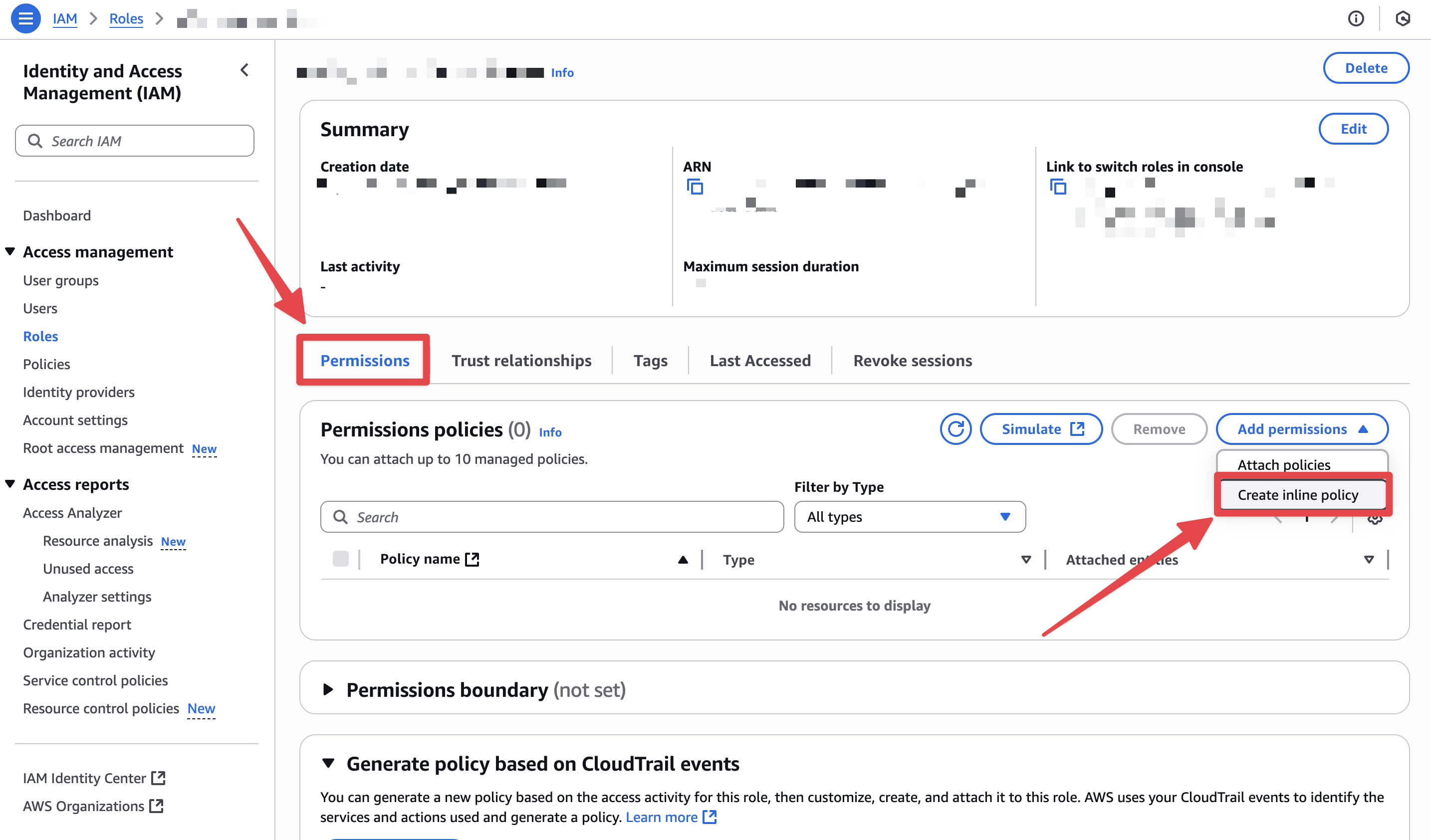 Attach Secrets Manager permissions