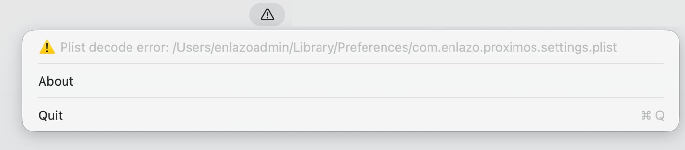 Settings Error Dark Settings Error Dark