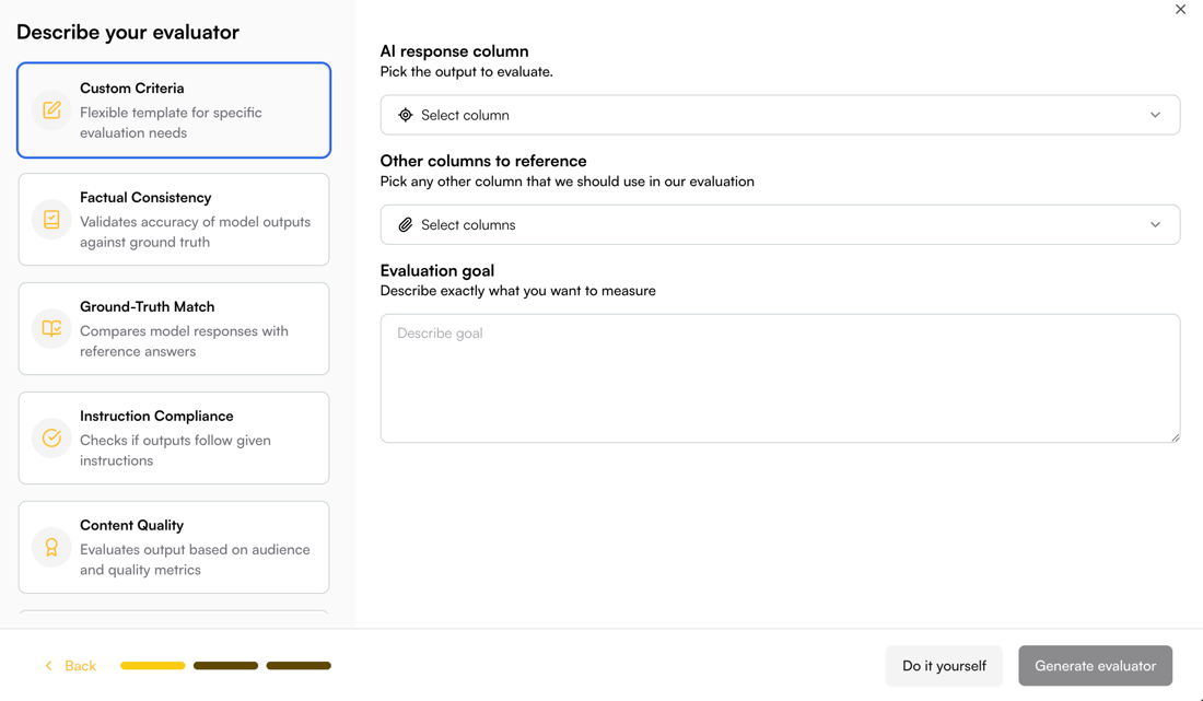 Custom Evaluators - traceloop