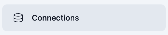 Connections page in navigation