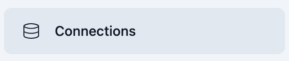 Connections page in navigation