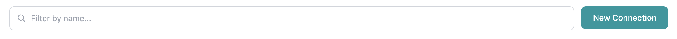 Search bar above connections table