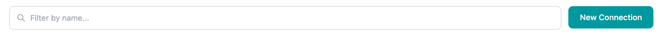 Search bar above connections table