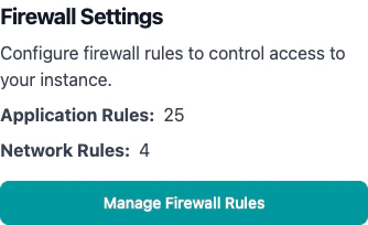 Firewall Settings Card