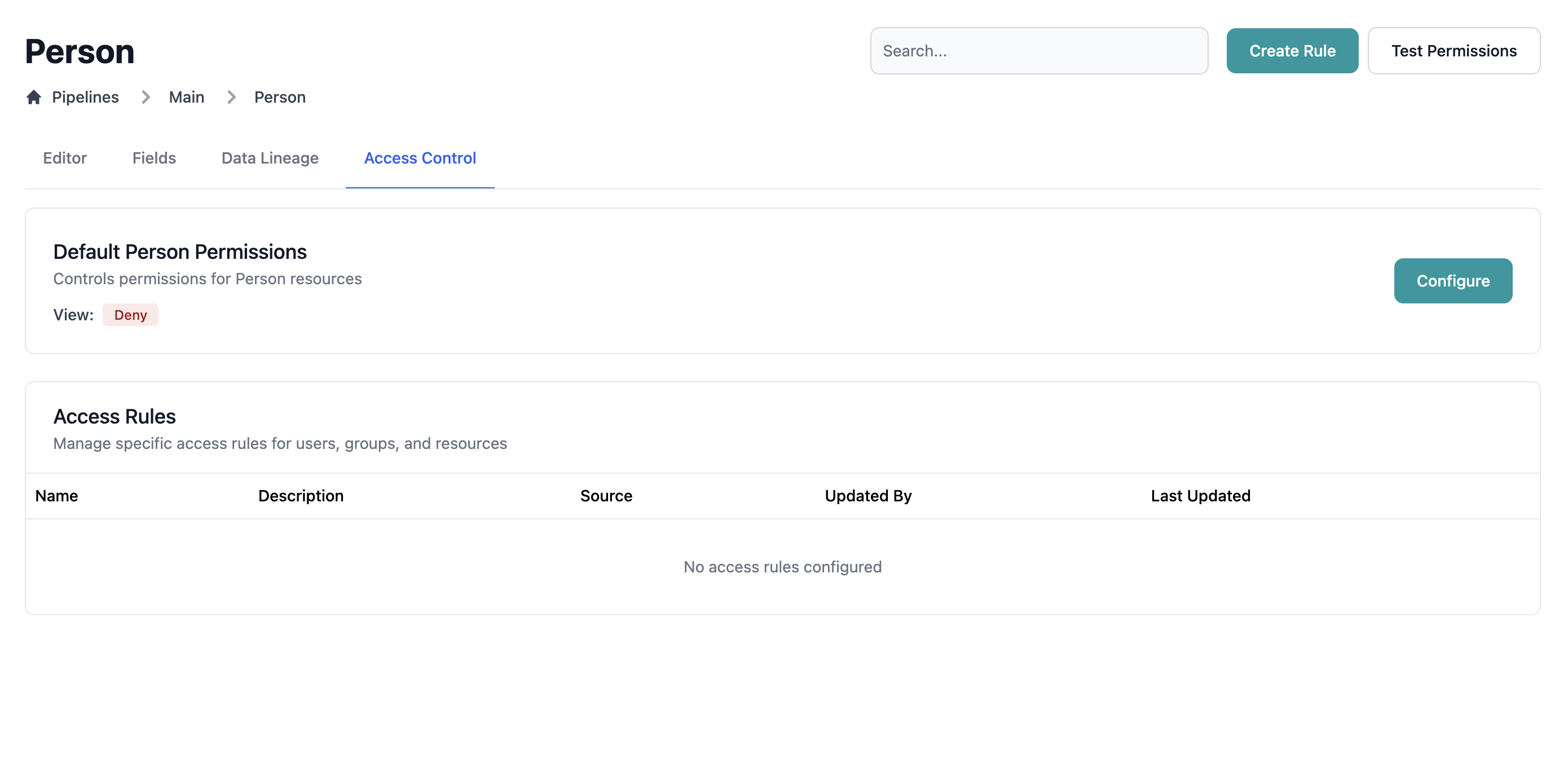 Field mapping grid showing source-to-target mappings