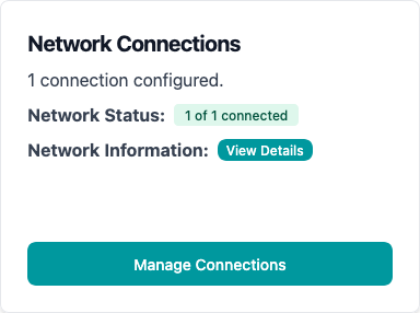 Connection Status Card