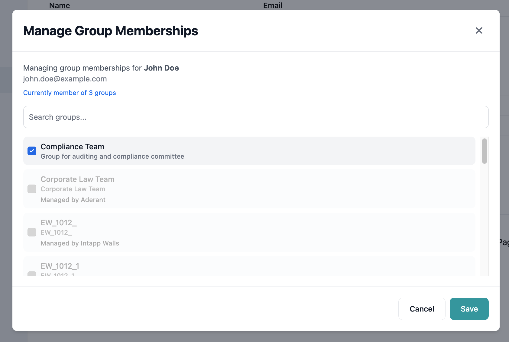 Adding actor to groups